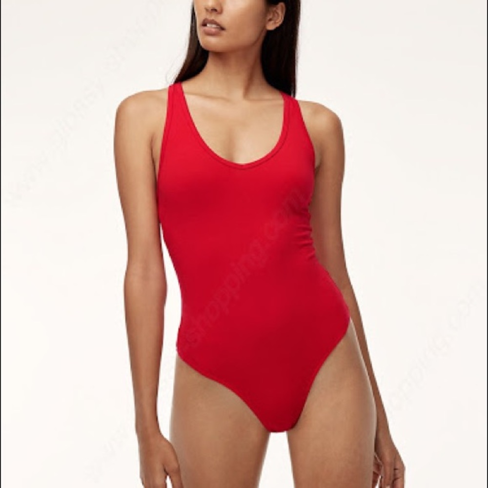 NWOT TNA 90s Rockfall Bodysuit in Goji Berry